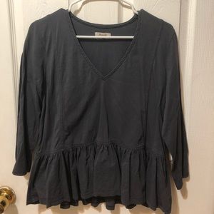Madewell peplum blouse